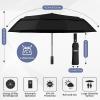 imageYoobure Double Vented Canopy Travel Umbrella Automatic Umbrellas for Rain Windproof Compact Umbrella for Car UV Umbrella Sun Umbrella for Walking Portable Large Umbrella for Backpack LightweightBlack