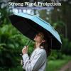 imageYoobure Double Vented Canopy Travel Umbrella Automatic Umbrellas for Rain Windproof Compact Umbrella for Car UV Umbrella Sun Umbrella for Walking Portable Large Umbrella for Backpack LightweightSky Blue