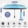 imageYoobure Double Vented Canopy Travel Umbrella Automatic Umbrellas for Rain Windproof Compact Umbrella for Car UV Umbrella Sun Umbrella for Walking Portable Large Umbrella for Backpack LightweightSky Blue