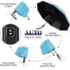 imageYoobure Double Vented Canopy Travel Umbrella Automatic Umbrellas for Rain Windproof Compact Umbrella for Car UV Umbrella Sun Umbrella for Walking Portable Large Umbrella for Backpack LightweightSky Blue