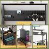 imageYoobure L Shaped Desk with Pegboard Reversible Computer Desk with Drawers ampamp Storage Shelves Gaming Desk with LED Lights ampamp Power Outlets Office Desk with Monitor Stand Corner Desk Home Office DesksCharcoal Gray
