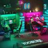 imageYoobure L Shaped Desk with Pegboard Reversible Computer Desk with Drawers ampamp Storage Shelves Gaming Desk with LED Lights ampamp Power Outlets Office Desk with Monitor Stand Corner Desk Home Office DesksCarbon Fiber Black