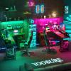 imageYoobure L Shaped Desk with Pegboard Reversible Computer Desk with Drawers ampamp Storage Shelves Gaming Desk with LED Lights ampamp Power Outlets Office Desk with Monitor Stand Corner Desk Home Office DesksCharcoal Gray