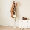 imageYoobure Coat Rack Freestanding with Natural Marble Base Coat Tree with 8 Hooks Heavy Duty Coat Hanger Stand Metal Coat Rack Stand for Jacket Hat Clothes ampamp Bag Hall Tree Hat Rack for EntrywayWhite