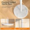 imageYoobure Coat Rack Freestanding with Natural Marble Base Coat Tree with 8 Hooks Heavy Duty Coat Hanger Stand Metal Coat Rack Stand for Jacket Hat Clothes ampamp Bag Hall Tree Hat Rack for EntrywayWhite