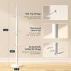 imageYoobure Metal Coat Rack Freestanding with Marble Base Coat Tree with 12 Hooks ampamp Umbrella Holder Coat Hanger Stand for Corner Entryway Bedroom Office Heavy Duty Coat Rack Stand for Clothes Hats BagsWhite