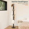 imageYoobure Metal Coat Rack Freestanding with Marble Base Coat Tree with 12 Hooks ampamp Umbrella Holder Coat Hanger Stand for Corner Entryway Bedroom Office Heavy Duty Coat Rack Stand for Clothes Hats BagsBlack