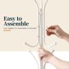imageYoobure Metal Coat Rack Freestanding with Marble Base Coat Tree with 12 Hooks ampamp Umbrella Holder Coat Hanger Stand for Corner Entryway Bedroom Office Heavy Duty Coat Rack Stand for Clothes Hats BagsWhite