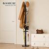 imageYoobure Metal Coat Rack Freestanding with Marble Base Coat Tree with 12 Hooks ampamp Umbrella Holder Coat Hanger Stand for Corner Entryway Bedroom Office Heavy Duty Coat Rack Stand for Clothes Hats BagsBlack