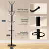 imageYoobure Metal Coat Rack Freestanding with Marble Base Coat Tree with 12 Hooks ampamp Umbrella Holder Coat Hanger Stand for Corner Entryway Bedroom Office Heavy Duty Coat Rack Stand for Clothes Hats BagsBlack