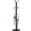 imageYoobure Metal Coat Rack Freestanding with Marble Base Coat Tree with 12 Hooks ampamp Umbrella Holder Coat Hanger Stand for Corner Entryway Bedroom Office Heavy Duty Coat Rack Stand for Clothes Hats BagsBlack