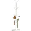 imageYoobure Metal Coat Rack Freestanding with Marble Base Coat Tree with 12 Hooks ampamp Umbrella Holder Coat Hanger Stand for Corner Entryway Bedroom Office Heavy Duty Coat Rack Stand for Clothes Hats BagsWhite