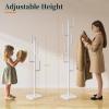 imageYoobure Coat Rack Freestanding with Natural Marble Base Cactus Coat Tree with 6 Lshaped Hooks Heavy Duty Coat Hanger Stand Metal Coat Rack Stand for Entryway Hall Tree for JacketHatClothesBagWhite