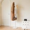 imageYoobure Coat Rack Freestanding with Natural Marble Base Cactus Coat Tree with 6 Lshaped Hooks Heavy Duty Coat Hanger Stand Metal Coat Rack Stand for Entryway Hall Tree for JacketHatClothesBagWhite