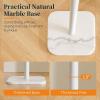 imageYoobure Coat Rack Freestanding with Natural Marble Base Cactus Coat Tree with 6 Lshaped Hooks Heavy Duty Coat Hanger Stand Metal Coat Rack Stand for Entryway Hall Tree for JacketHatClothesBagWhite