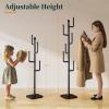 imageYoobure Coat Rack Freestanding with Natural Marble Base Cactus Coat Tree with 6 Lshaped Hooks Heavy Duty Coat Hanger Stand Metal Coat Rack Stand for Entryway Hall Tree for JacketHatClothesBagBlack
