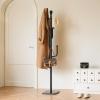 imageYoobure Coat Rack Freestanding with Natural Marble Base Cactus Coat Tree with 6 Lshaped Hooks Heavy Duty Coat Hanger Stand Metal Coat Rack Stand for Entryway Hall Tree for JacketHatClothesBagBlack