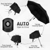 imageYoobure Small Mini Umbrella with Case Light Compact Design Perfect for Travel Lightweight Portable Parasol Outdoor SunampampRain Umbrellas8 Ribs Black