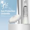 imageYoobure Small Mini Umbrella with Case Light Compact Design Perfect for Travel Lightweight Portable Parasol Outdoor SunampampRain UmbrellasColorful  Grey