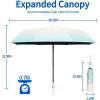 imageYoobure Small Mini Umbrella with Case Light Compact Design Perfect for Travel Lightweight Portable Parasol Outdoor SunampampRain UmbrellasColorful  Sky Blue