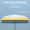 imageYoobure Small Mini Umbrella with Case Light Compact Design Perfect for Travel Lightweight Portable Parasol Outdoor SunampampRain UmbrellasColorful  Yellow