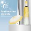 imageYoobure Small Mini Umbrella with Case Light Compact Design Perfect for Travel Lightweight Portable Parasol Outdoor SunampampRain UmbrellasColorful  Yellow
