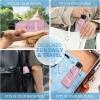 imageYoobure Small Mini Umbrella with Case Light Compact Design Perfect for Travel Lightweight Portable Parasol Outdoor SunampampRain UmbrellasCoral Pink
