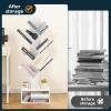 imageYoobure Tree Bookshelf with LED Light 6 Tier Book Shelf Small Bookcase Narrow Bookshelves with Storage Wood Book Case Organizer for CDsBooks FloorStanding Rack for Bedroom Office Rustic BrownWhite