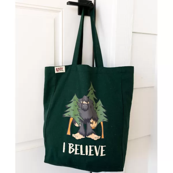 Lazy One Canvas Tote Bag Novelty Tote Bag for Women and Men Reusable Shopping Bags Perfect for Shopping Travel and WorkBigfoot