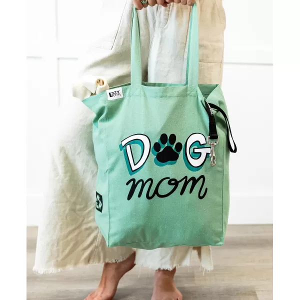 Lazy One Canvas Tote Bag Novelty Tote Bag for Women and Men Reusable Shopping Bags Perfect for Shopping Travel and WorkDog Mom