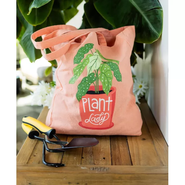 Lazy One Canvas Tote Bag Novelty Tote Bag for Women and Men Reusable Shopping Bags Perfect for Shopping Travel and WorkPlant Lady