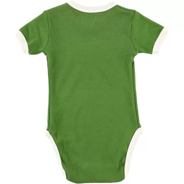 Lazy One Cute Unisex Baby Bodysuit Cute Animal Designs 618 MonthsMoose Hug Green Infant Onepiece