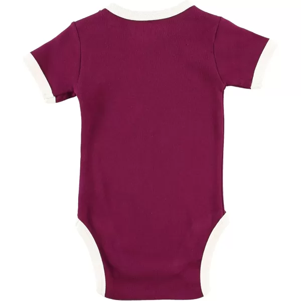 Lazy One Cute Unisex Baby Bodysuit Cute Animal Designs 618 MonthsMoose Hug Purple Infant Onepiece