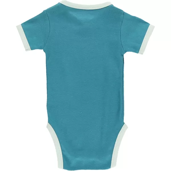 Lazy One Cute Unisex Baby Bodysuit Cute Animal Designs 618 MonthsNo Wake Zone Blue Infant Onepiece