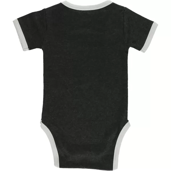Lazy One Cute Unisex Baby Bodysuit Cute Animal Designs 618 MonthsPasture Bedtime Grey Infant Onepiece