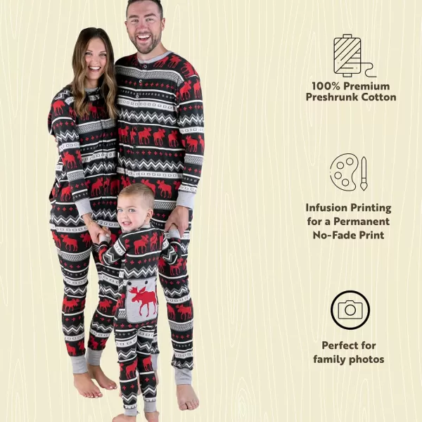 Lazy One Flapjacks Matching Christmas Pajamas for the Dog Baby ampamp Kids Teens and AdultsCabin Moose Flapjack Onesie
