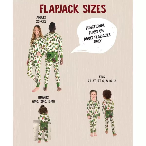 Lazy One Flapjacks Matching Christmas Pajamas for the Dog Baby ampamp Kids Teens and AdultsNo Peeking Flapjack Onsie
