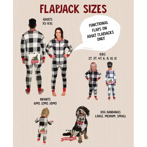 Lazy One Flapjacks Matching Christmas Pajamas for the Dog Baby ampamp Kids Teens and AdultsTailgate Flapjack Onesie