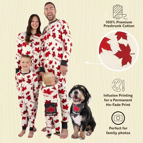 Lazy One Flapjacks Matching Pajamas for The Dog Baby Kids Teens and AdultsCanada Eh Flapjack Onesie