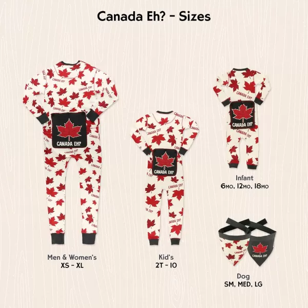 Lazy One Flapjacks Matching Pajamas for The Dog Baby Kids Teens and AdultsCanada Eh Flapjack Onesie