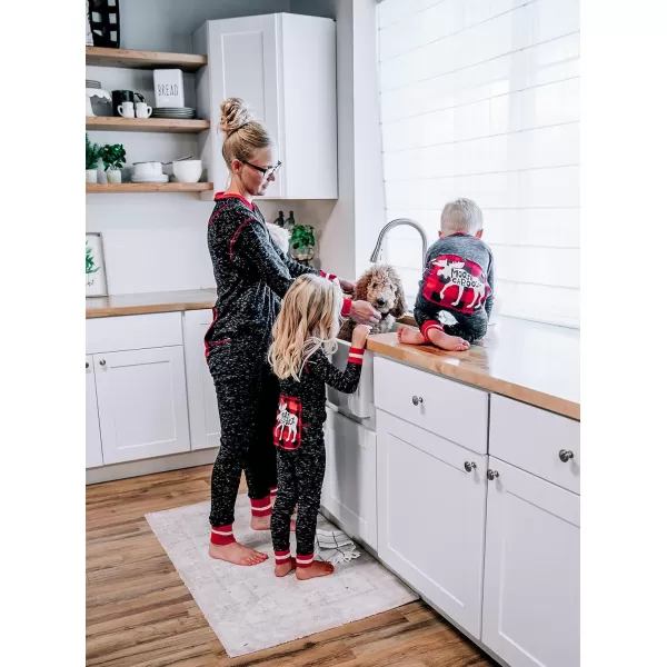 Lazy One Flapjacks Matching Pajamas for The Dog Baby Kids Teens and AdultsPlaid Moose Caboose Flapjack Onsie