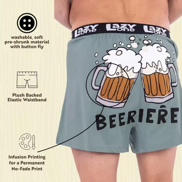 Lazy One Funny Animal Boxers Humorous Underwear Novelty Boxer Shorts Gag Gifts for MenBeeriere Boxers