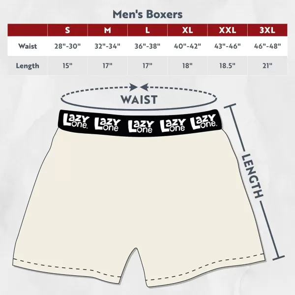 Lazy One Funny Animal Boxers Humorous Underwear Novelty Boxer Shorts Gag Gifts for MenBlue Bed Hog Boxers