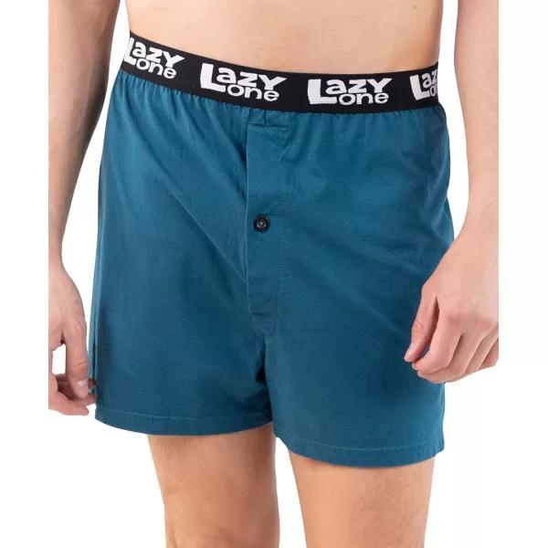 Lazy One Funny Animal Boxers Humorous Underwear Novelty Boxer Shorts Gag Gifts for MenBlue Hoof Arted Boxers