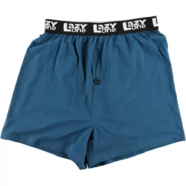 Lazy One Funny Animal Boxers Humorous Underwear Novelty Boxer Shorts Gag Gifts for MenBlue Hoof Arted Boxers