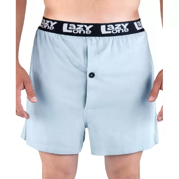 Lazy One Funny Animal Boxers Humorous Underwear Novelty Boxer Shorts Gag Gifts for MenBlue Lazy Ass