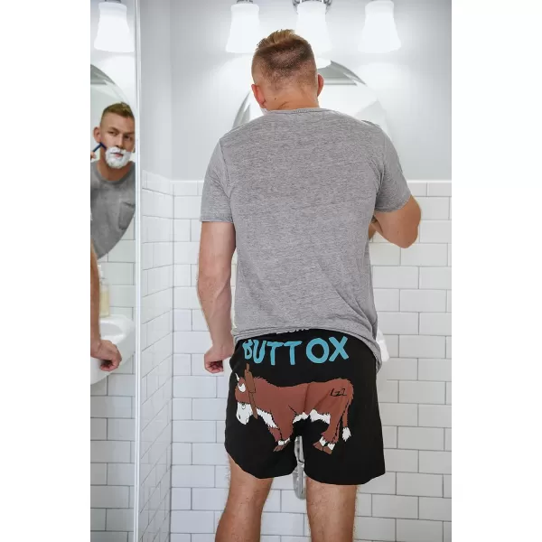Lazy One Funny Animal Boxers Humorous Underwear Novelty Boxer Shorts Gag Gifts for MenButt Ox Boxers