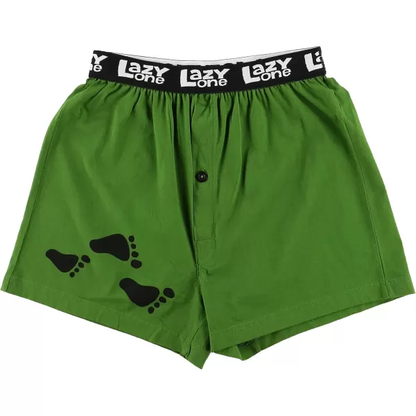 Lazy One Funny Animal Boxers Humorous Underwear Novelty Boxer Shorts Gag Gifts for MenI Believe Bigfoot Boxers