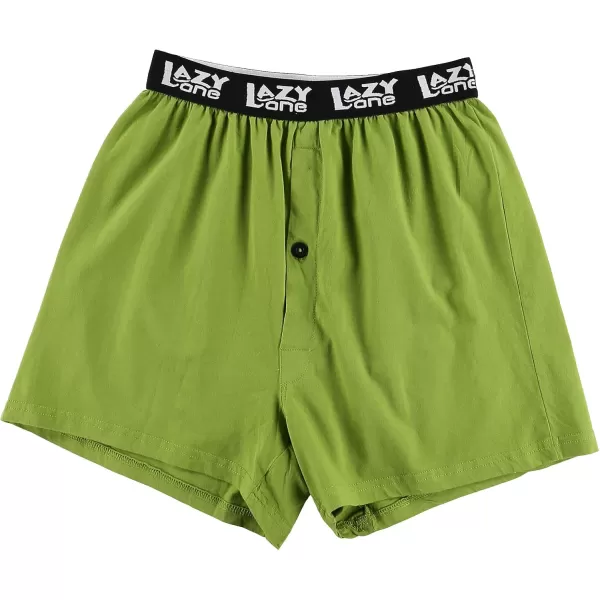 Lazy One Funny Animal Boxers Humorous Underwear Novelty Boxer Shorts Gag Gifts for MenLight Green Pull My Finger Boxers