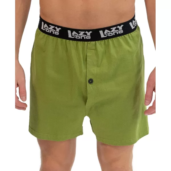 Lazy One Funny Animal Boxers Humorous Underwear Novelty Boxer Shorts Gag Gifts for MenLight Green Pull My Finger Boxers